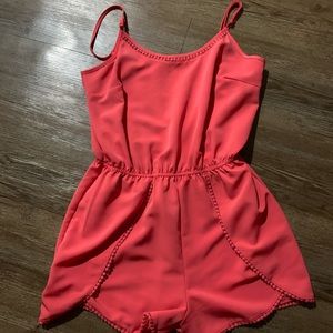 Francesca’s red romper - comfy and stylish